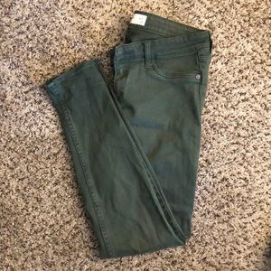 Abercrombie & Fitch Forest Green Skinny Jeans